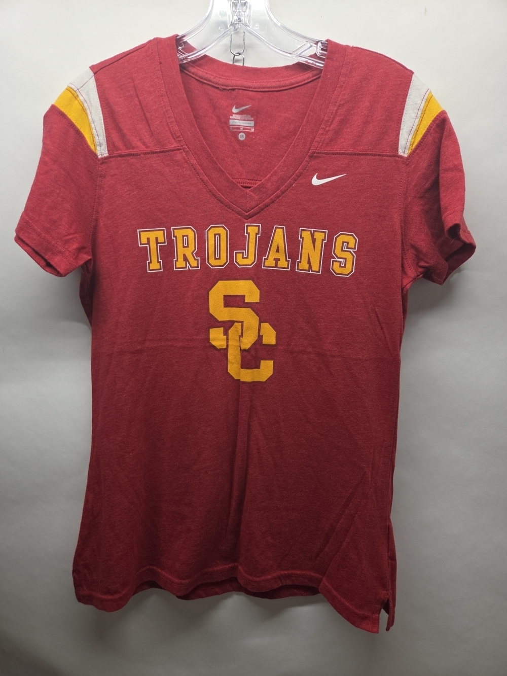 Nike USC Trojans Red V-Neck Tee